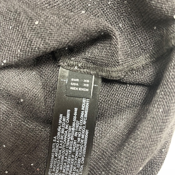 Massimo Dutti Velicine Black Lightweight Sweater - Size XS - NEW. - Picture 9 of 13